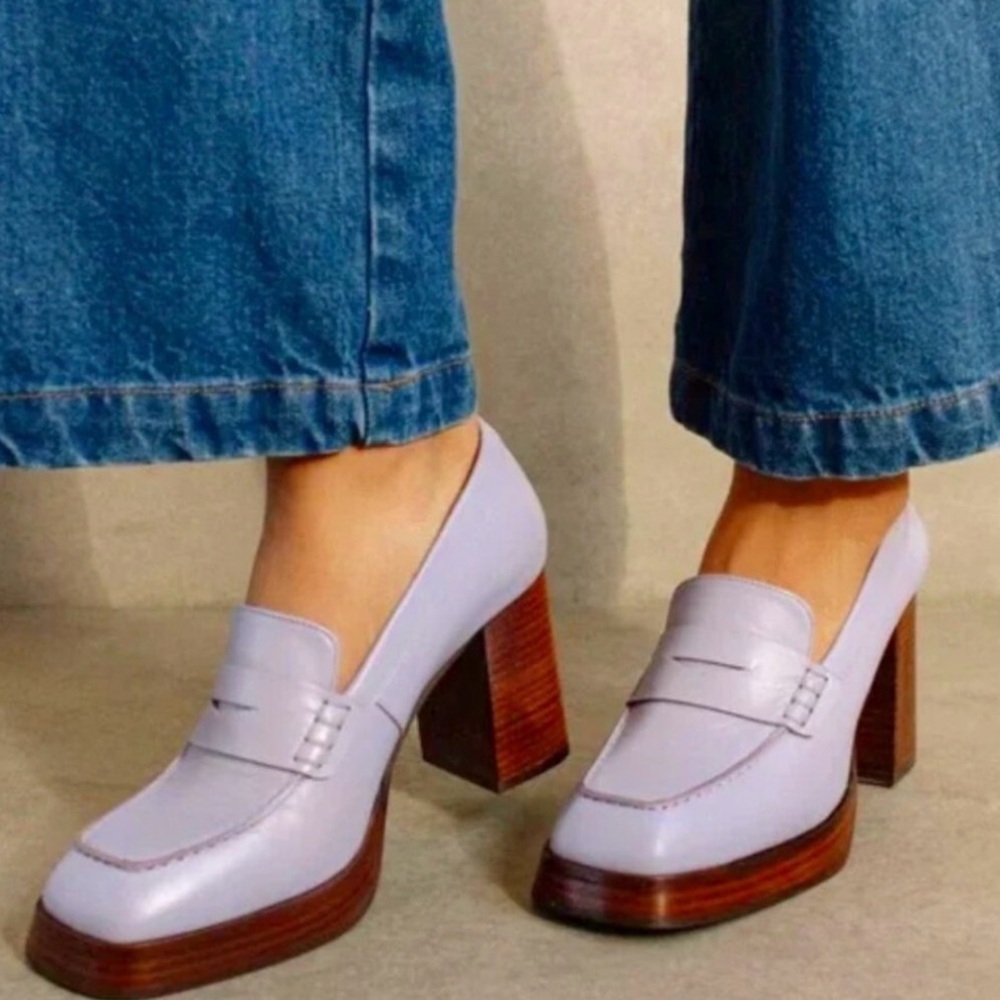 ALOHAS Women's Busy Heel Mauve Loafers